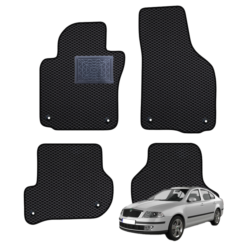 Skoda Octavia II Sedanas/Universalas 2004-2013 polimeriniai EVA kilimėliai
