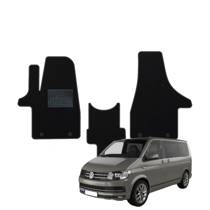 Volkswagen Transporter (T6) 2015-2024 priekiniai polimeriniai EVA kilimėliai