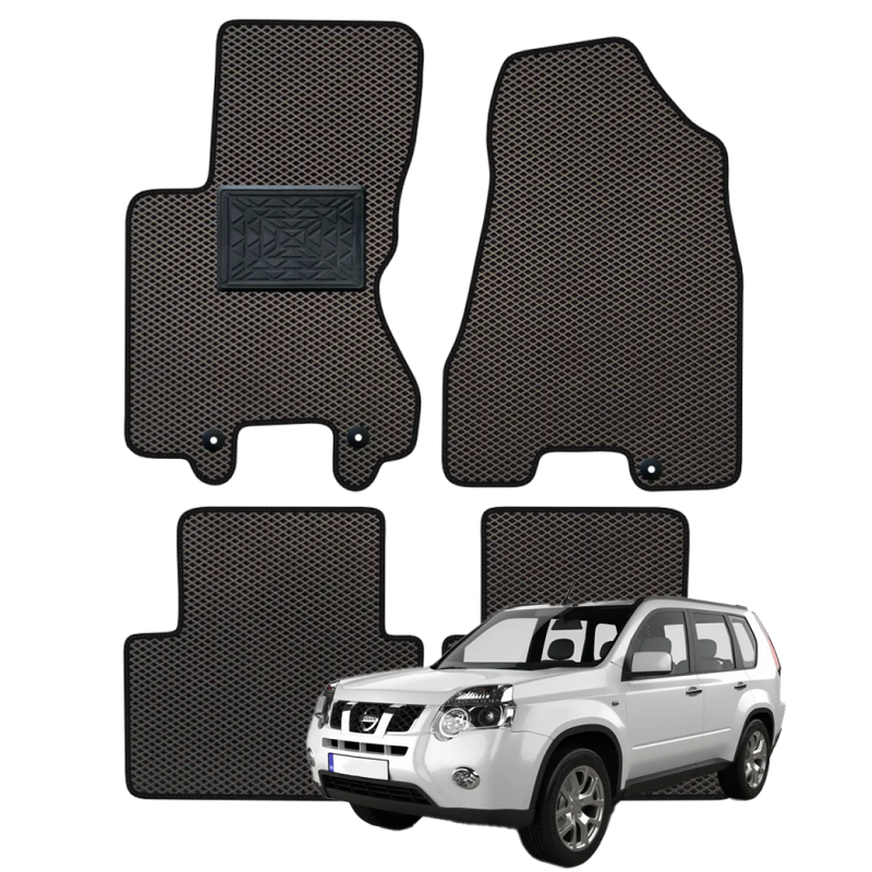 Nissan X-Trail II 2007-2014 polimeriniai EVA kilimėliai