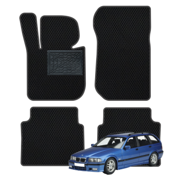 BMW 3 (E36) Universalas 1990-2000 polimeriniai EVA kilimėliai