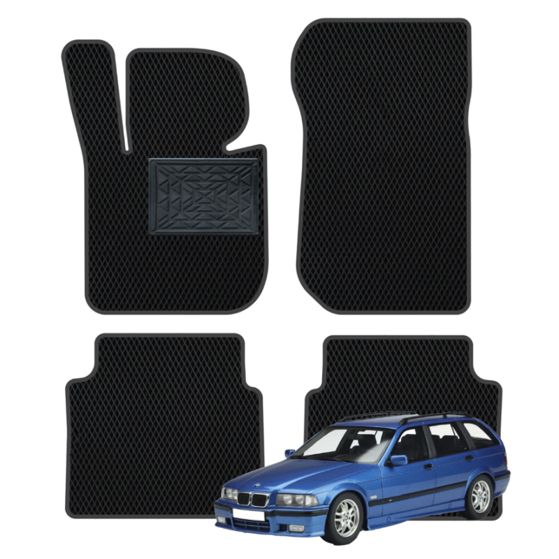 BMW 3 (E36) Universalas 1990-2000 polimeriniai EVA kilimėliai