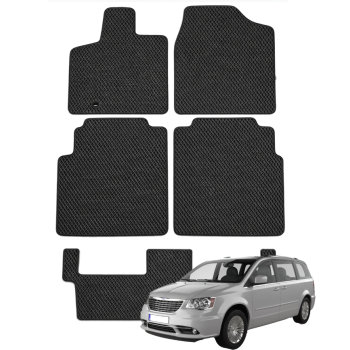 Chrysler Town & Country 2008-2015 (7 vietų) polimeriniai EVA kilimėliai