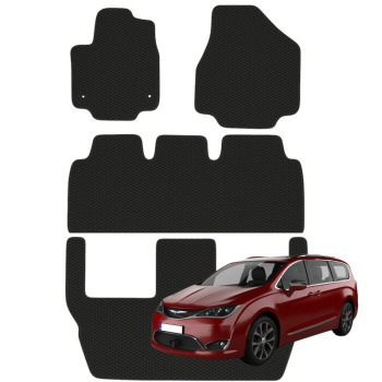 Chrysler Pacifica Hybrid nuo 2017m. (7 vietų) polimeriniai EVA kilimėliai