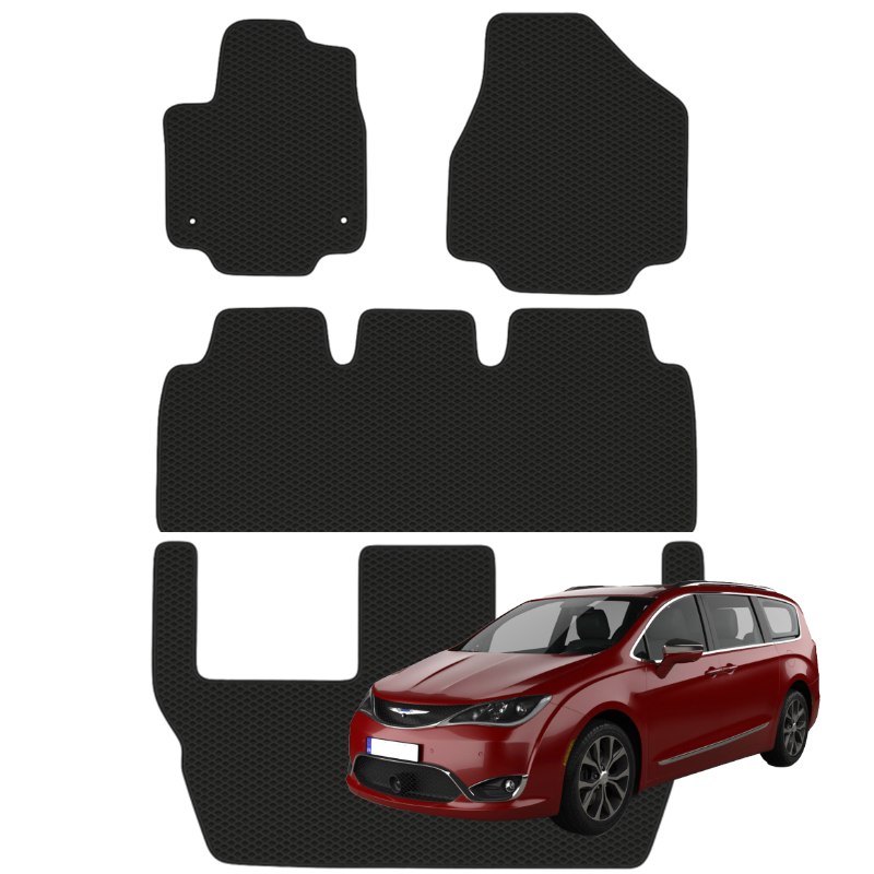 Chrysler Pacifica Hybrid nuo 2017m. (7 vietų) polimeriniai EVA kilimėliai