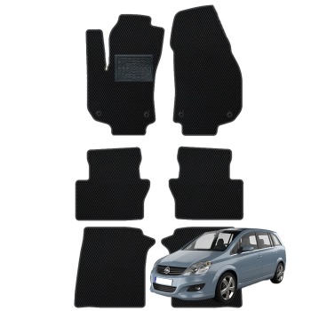 Opel Zafira B 7 vietų 2006-2011 polimeriniai EVA kilimėliai