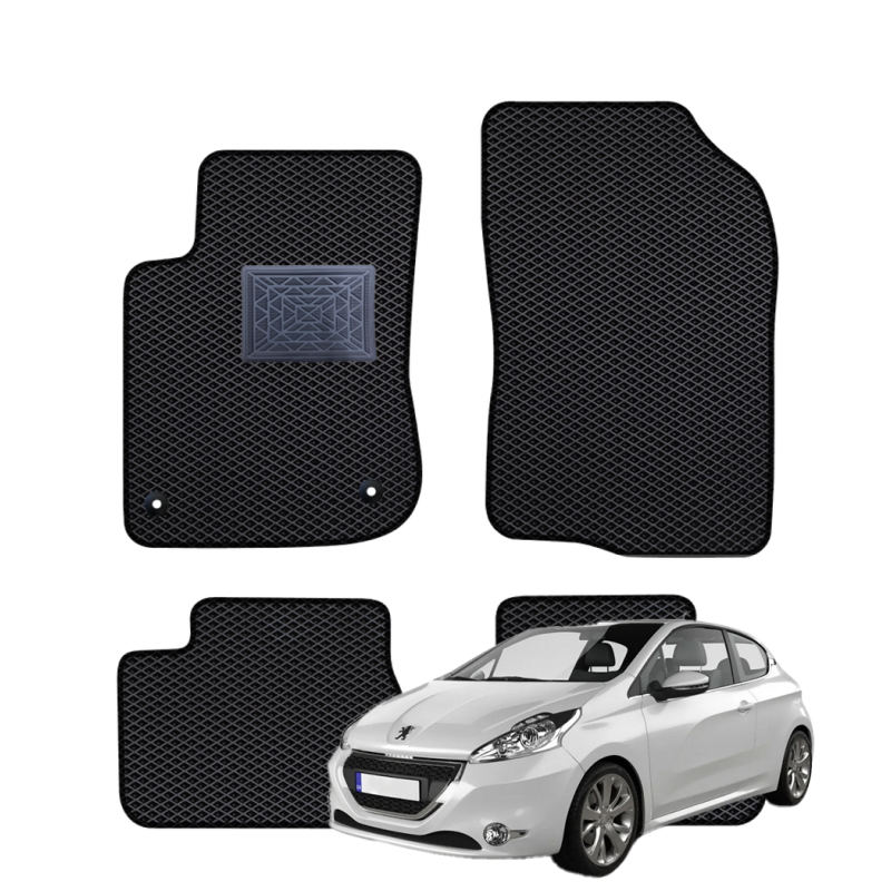 Peugeot 208 I 3/5 Durų Hečbekas (Netinka GTI versijai) 2012-2018 polimeriniai EVA kilimėliai